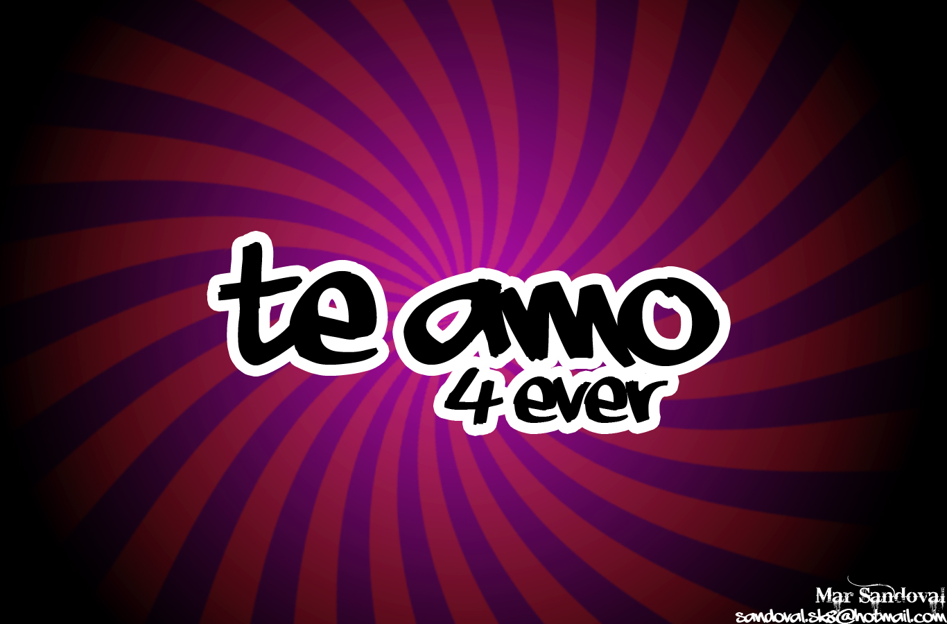 Mar Sandoval Design Te Amo Wallpaper