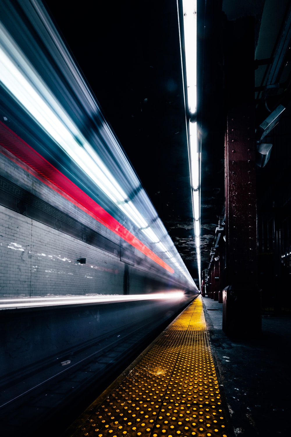Time Lapse Photography Of Train Subway Photo New York Image
