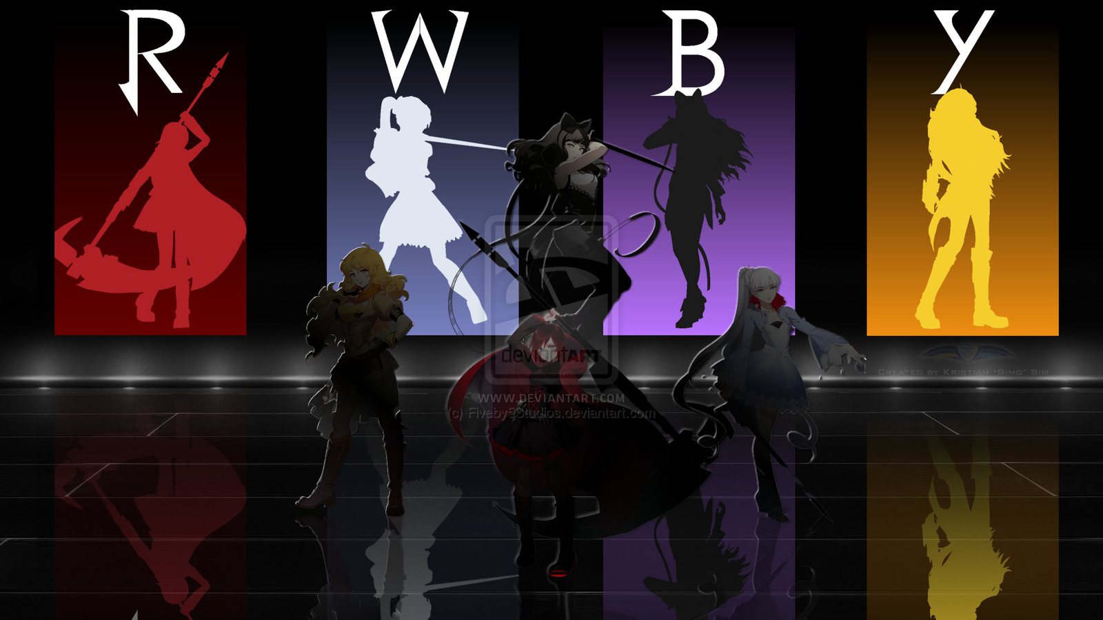 Rwby Wallpaper By Fiveby5studios Fan Art Movies Tv Made To