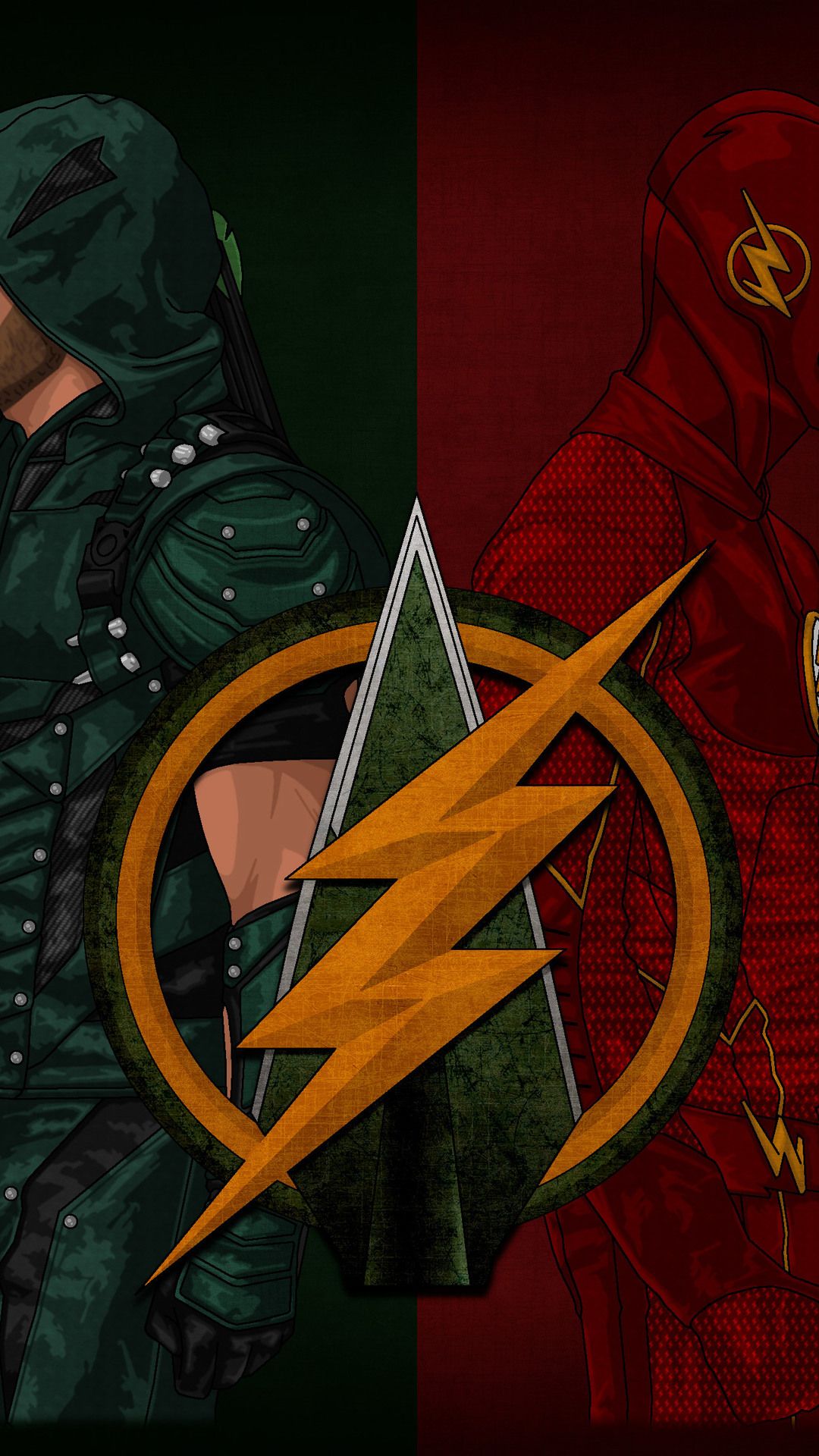 Arrow Flash iPhone Wallpaper Supergirl