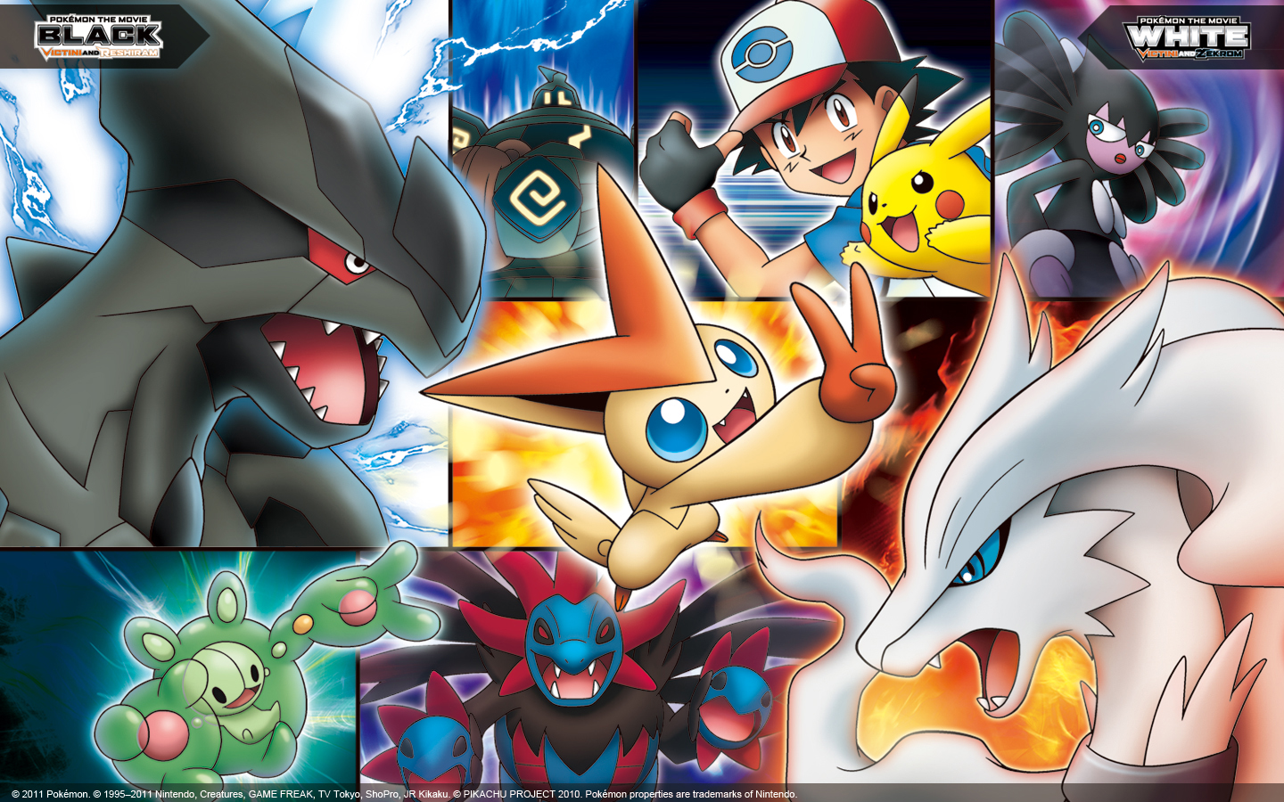 Pokemon The Movie Collage Wallpaper