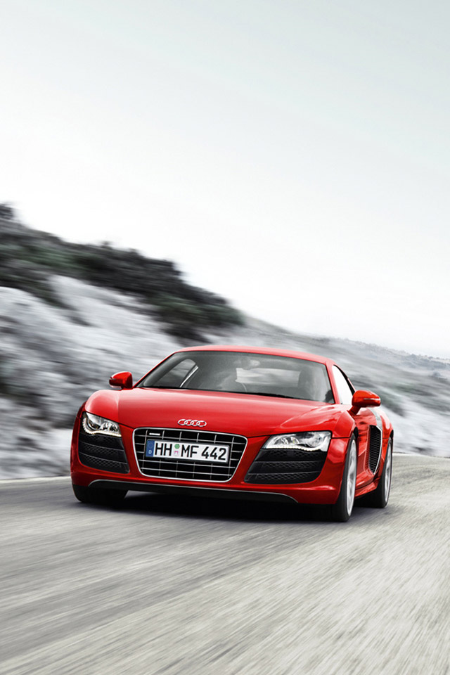 Audi R8 V10 Red iPhone 4 Wallpapers HD HD Wallpapers Source
