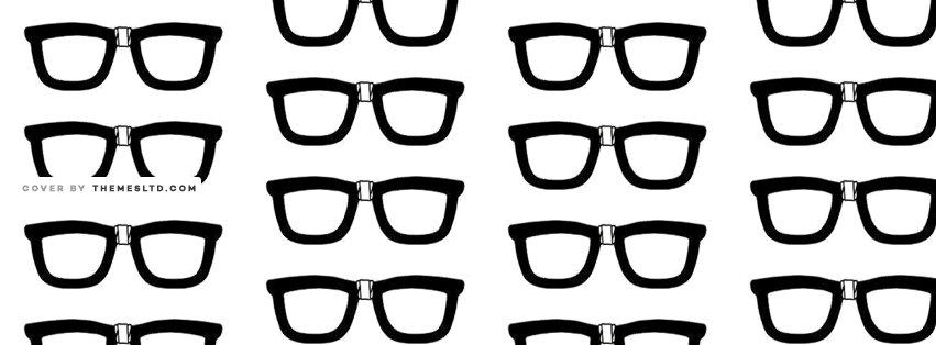 Nerd Glasses With Tape Cover Black White Covers