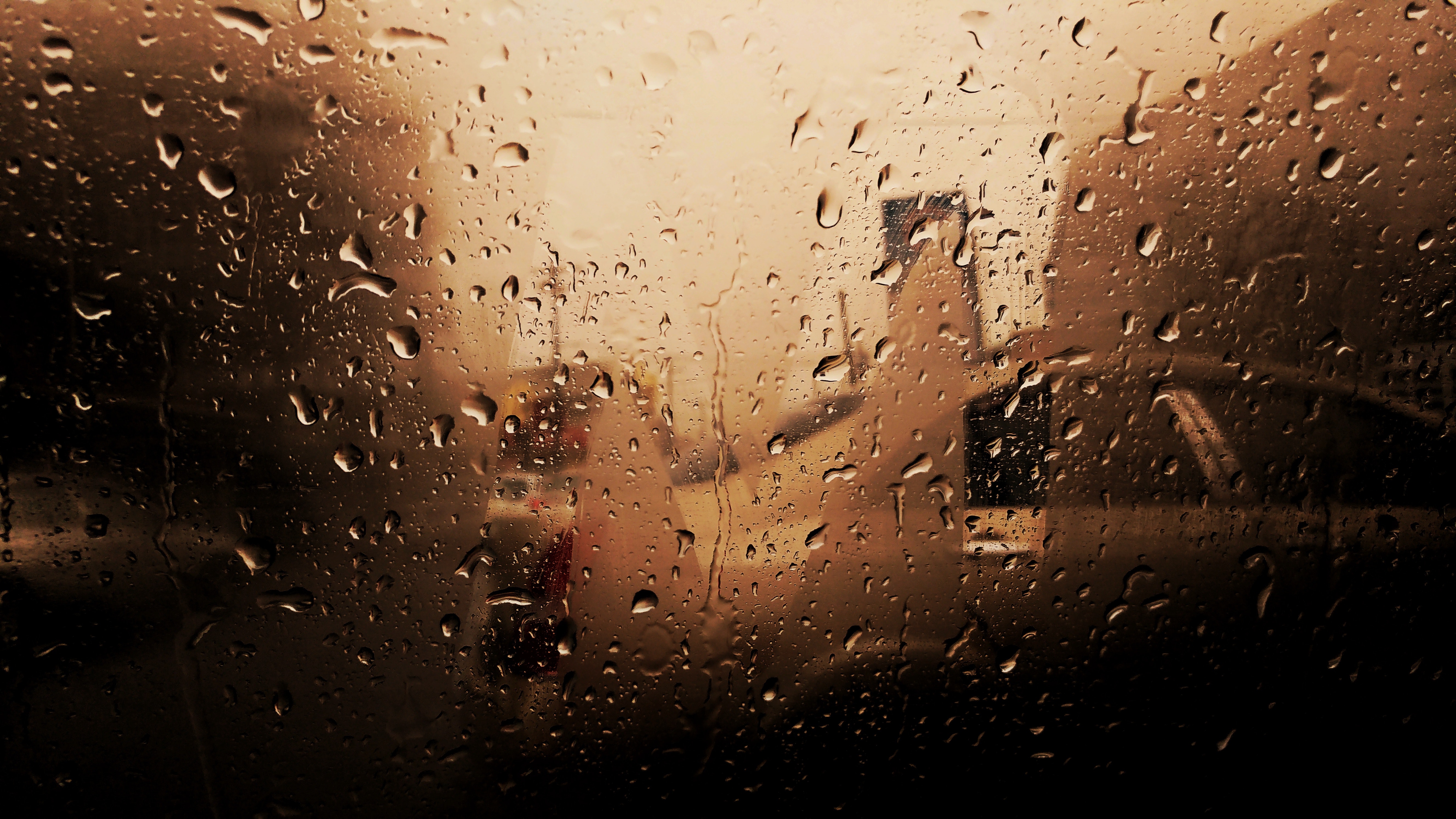 Water Droplets On Car Windshield Rainy Season 4k HD Photography Wallpaper