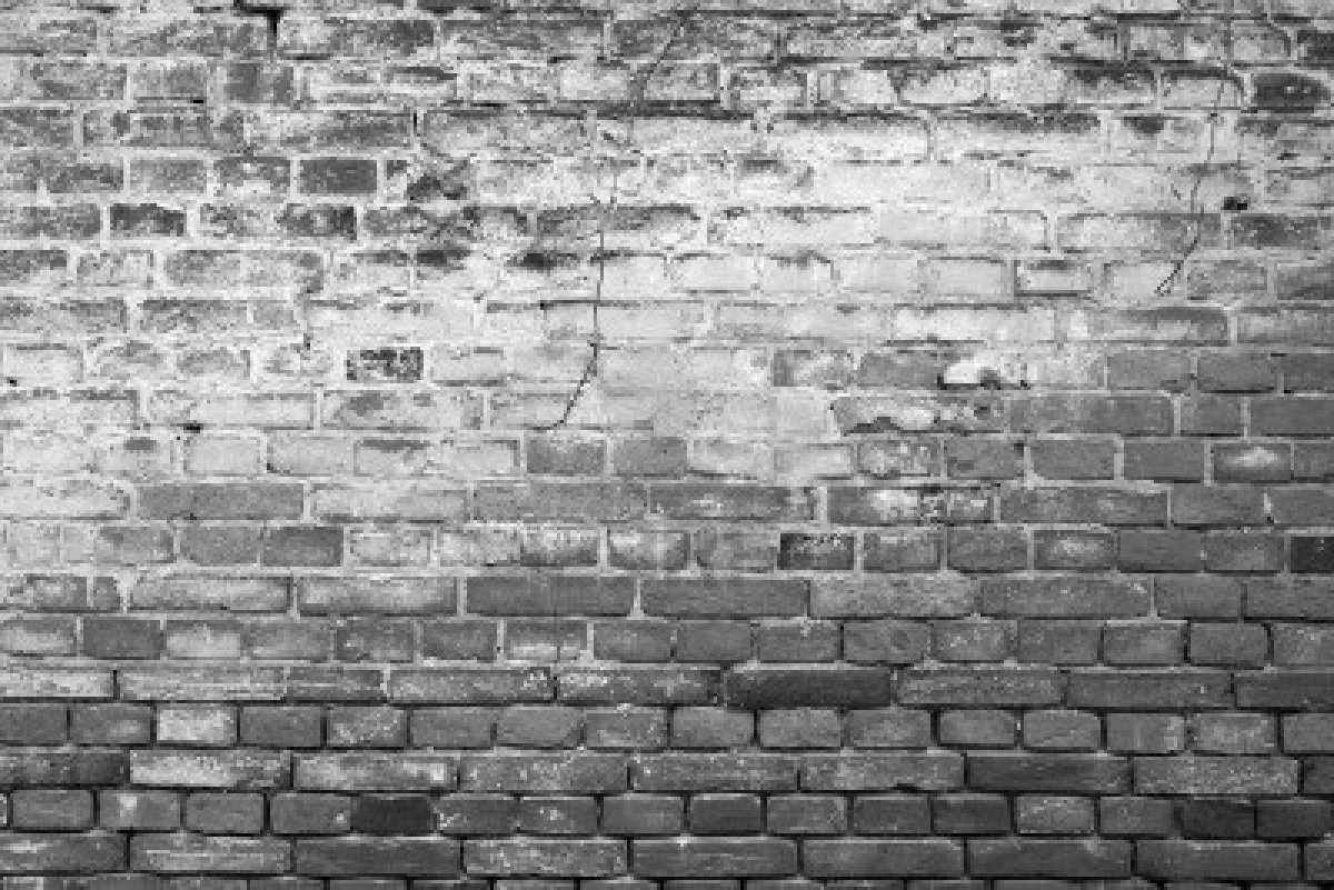 Brick Wall Black And White Wallpaper Who