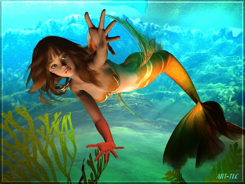 All New Wallpaper Mermaid Moon Fantasy Widescreen HD