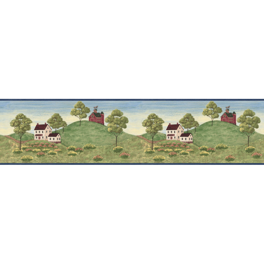 Free download Country Hillside Prepasted Wallpaper Border at