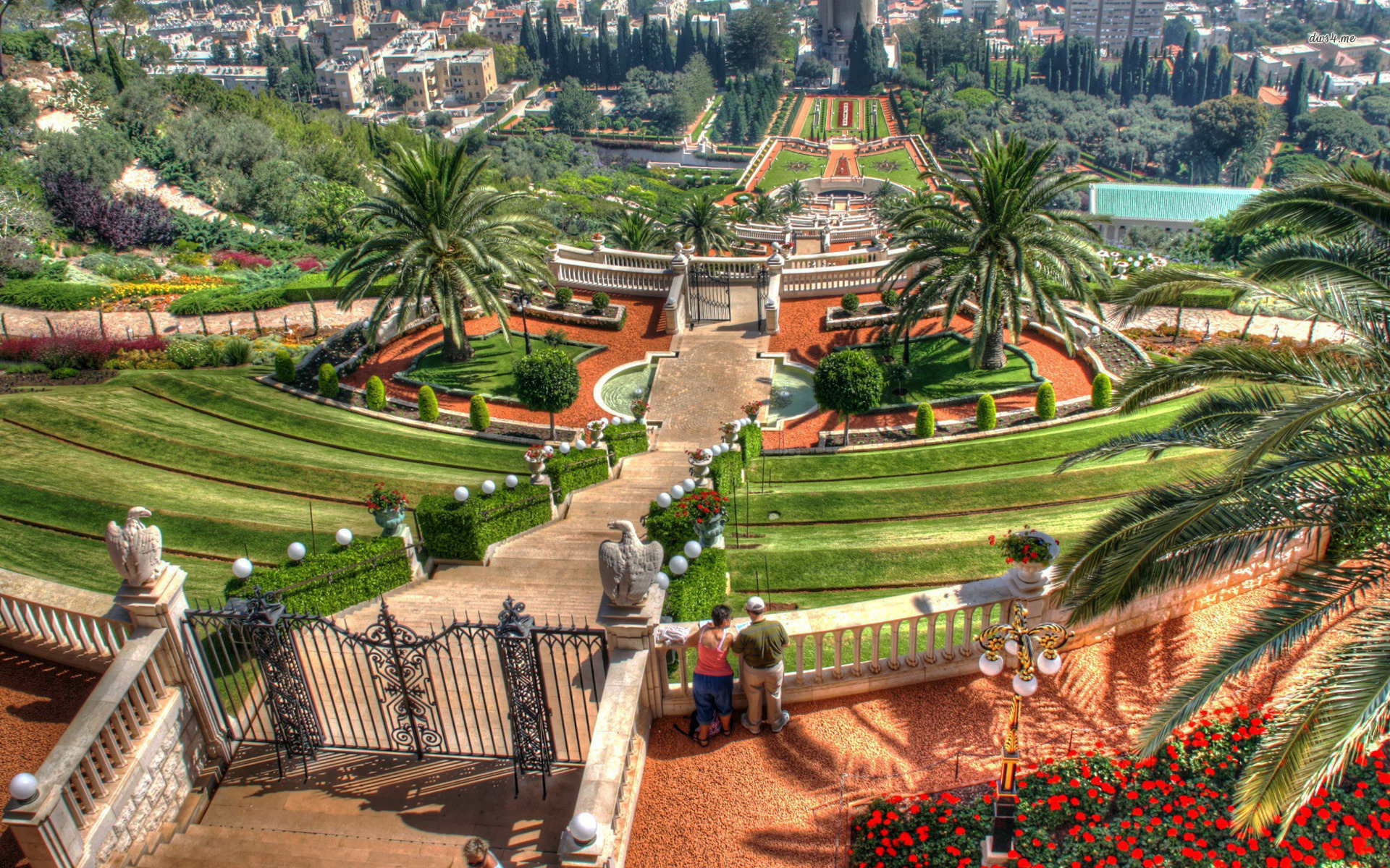 Hanging Gardens Of Haifa Wallpaper World