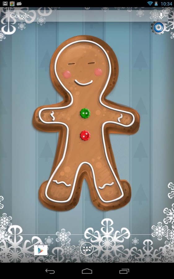 Gingerbread Man Live Wallpaper