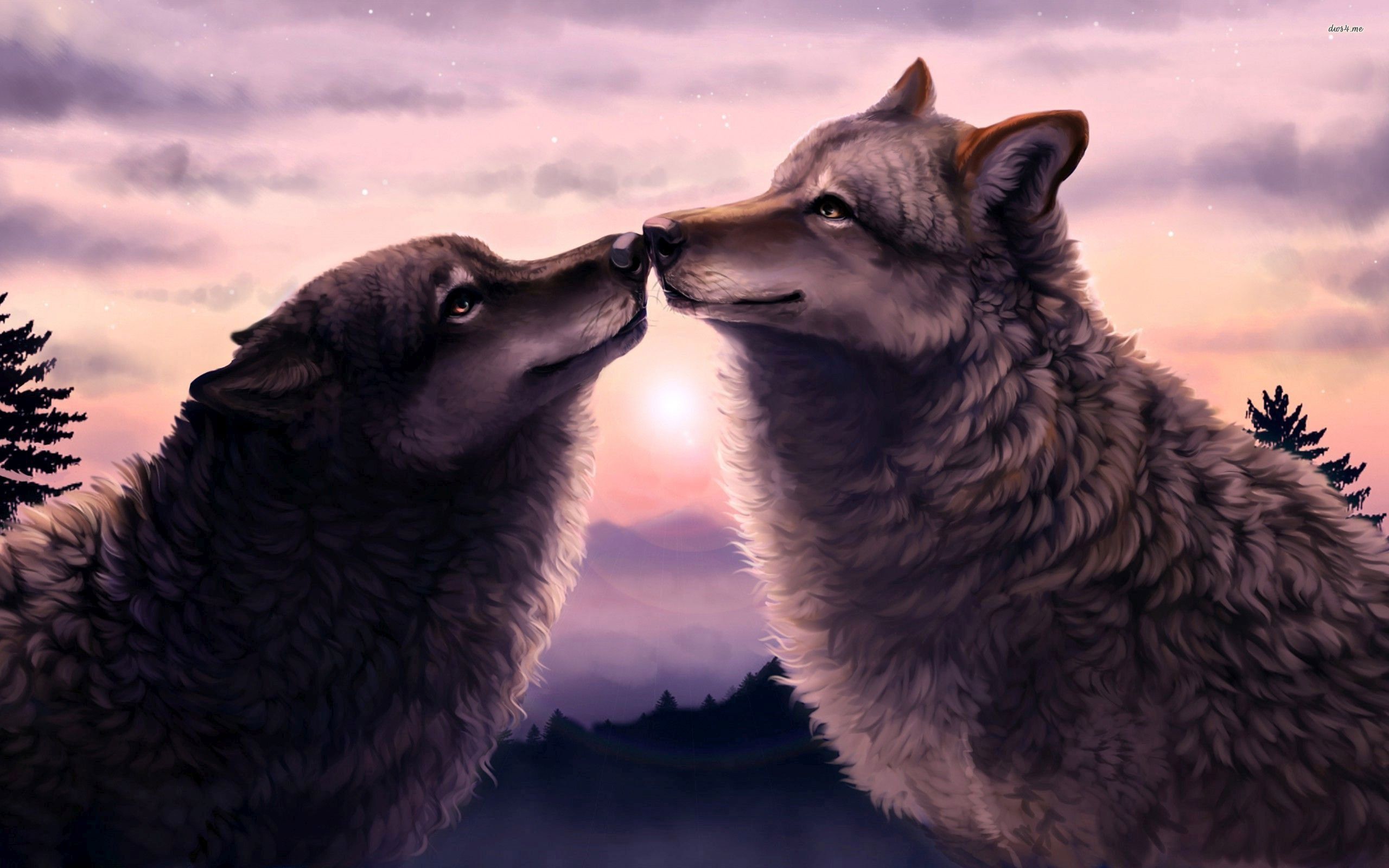 Wolf Aesthetic Wallpaper