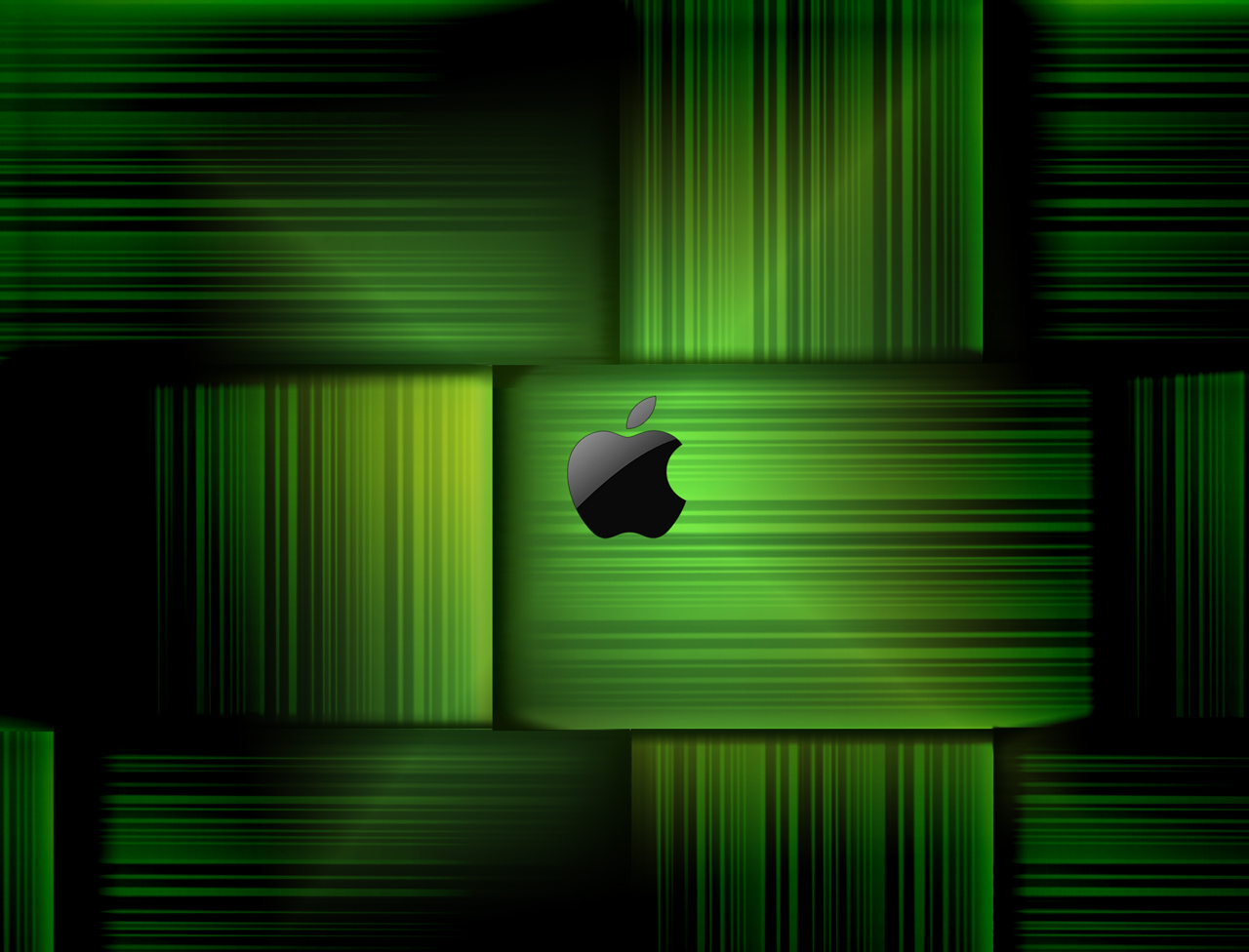 Black Apple Wallpaper Mac Green