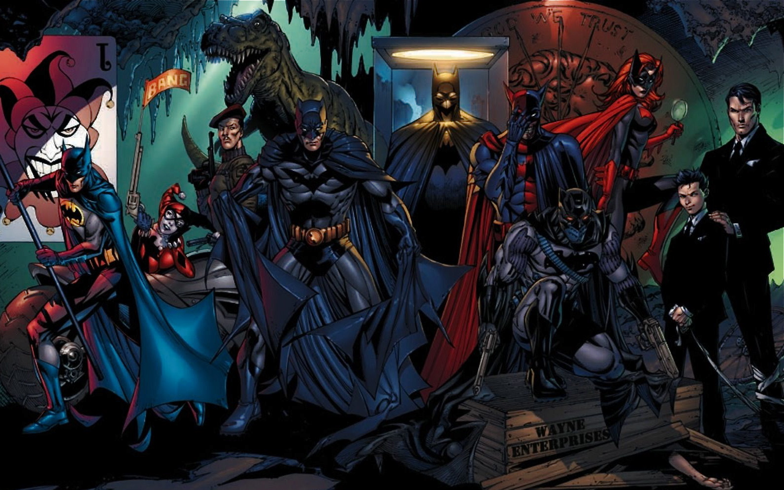 Batcave batman batwoman dc comics wallpaper HQ WALLPAPER   168248 1592x995