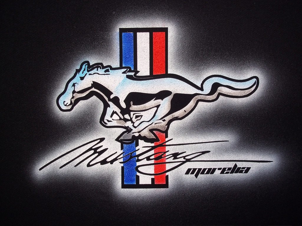 Mustang Logo Aribrushed By Javiercr69