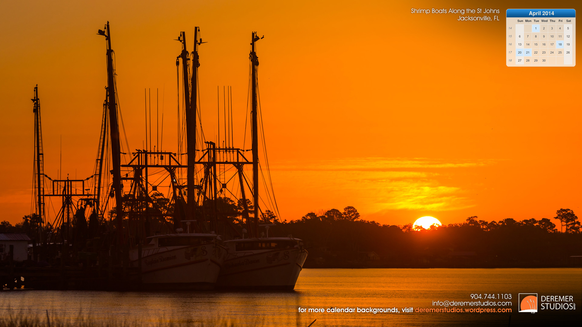 April Wallpaper Shrimp Boats At Sunrise Jacksonville F