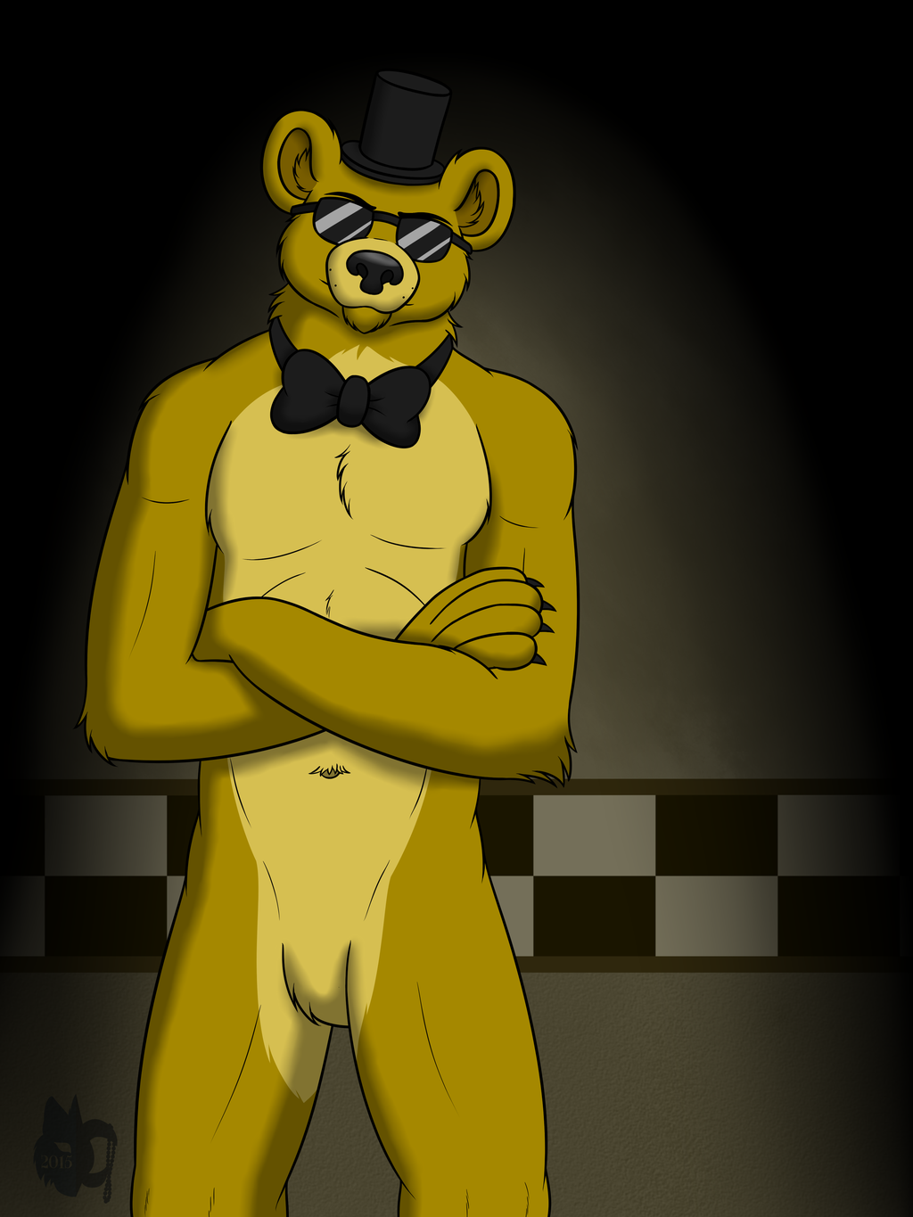 Golden Freddy by Bleuxwolf on
