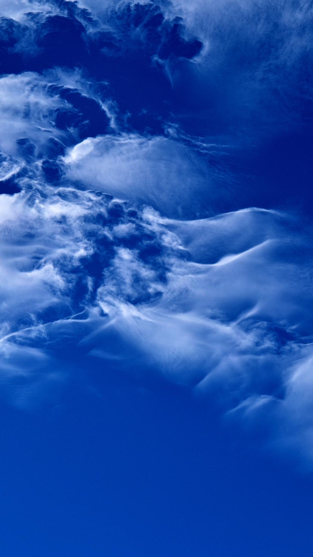 Clouds On A Bright Blue Sky iPhone Wallpaper Idrop News