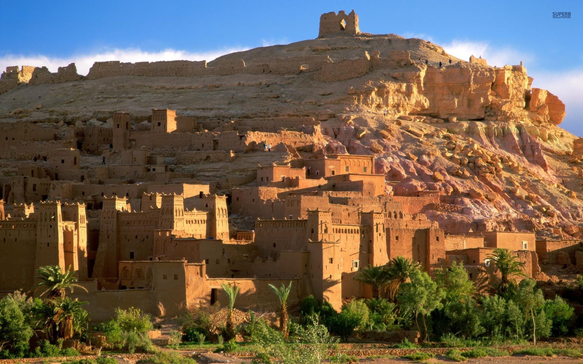 Kasbah Ruinen Marokko Hintergrundbilder Frei