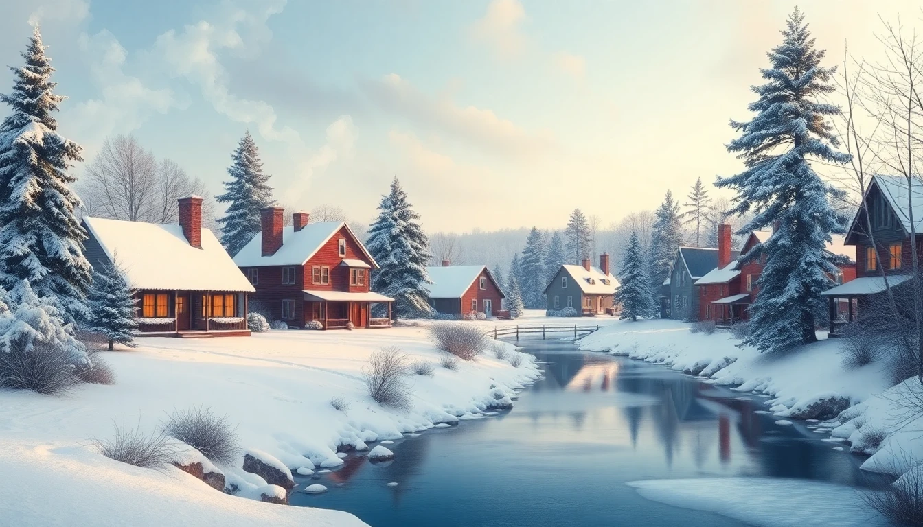 New England Winter Scenes Wallpaper