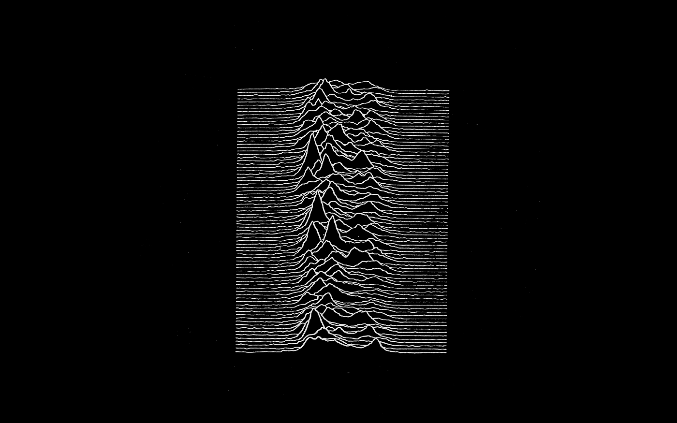 Download Wallpapers Download 2560x1600 grayscale joy division graph 2560x1600