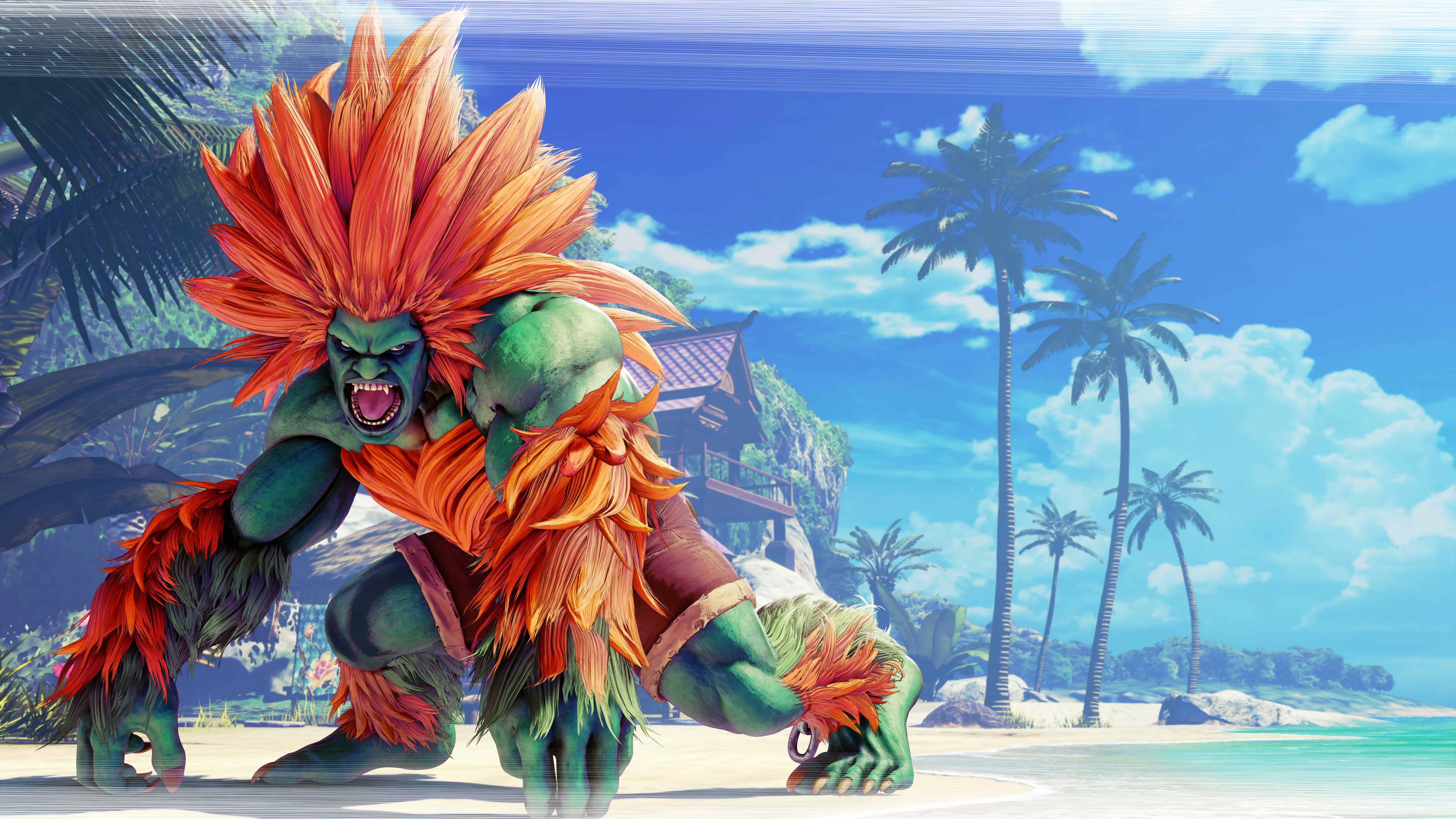 Street Fighter B Blanka UHD 8k Wallpaper