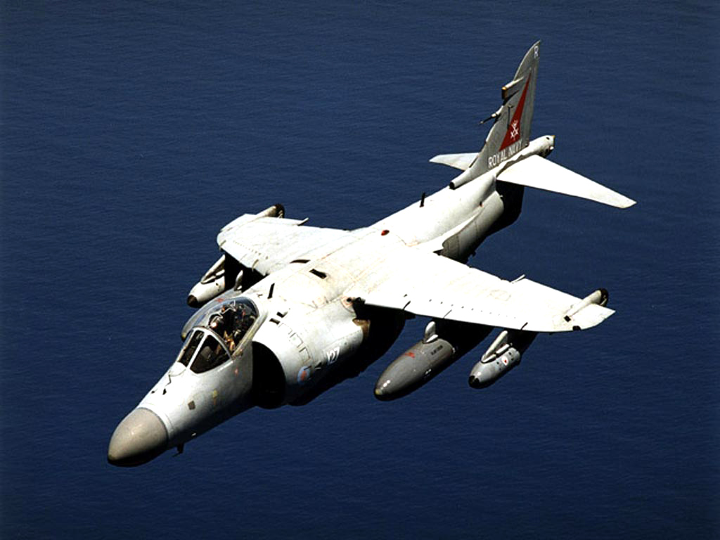 Royal Navy Sea Harrier Desktop Wallpaper
