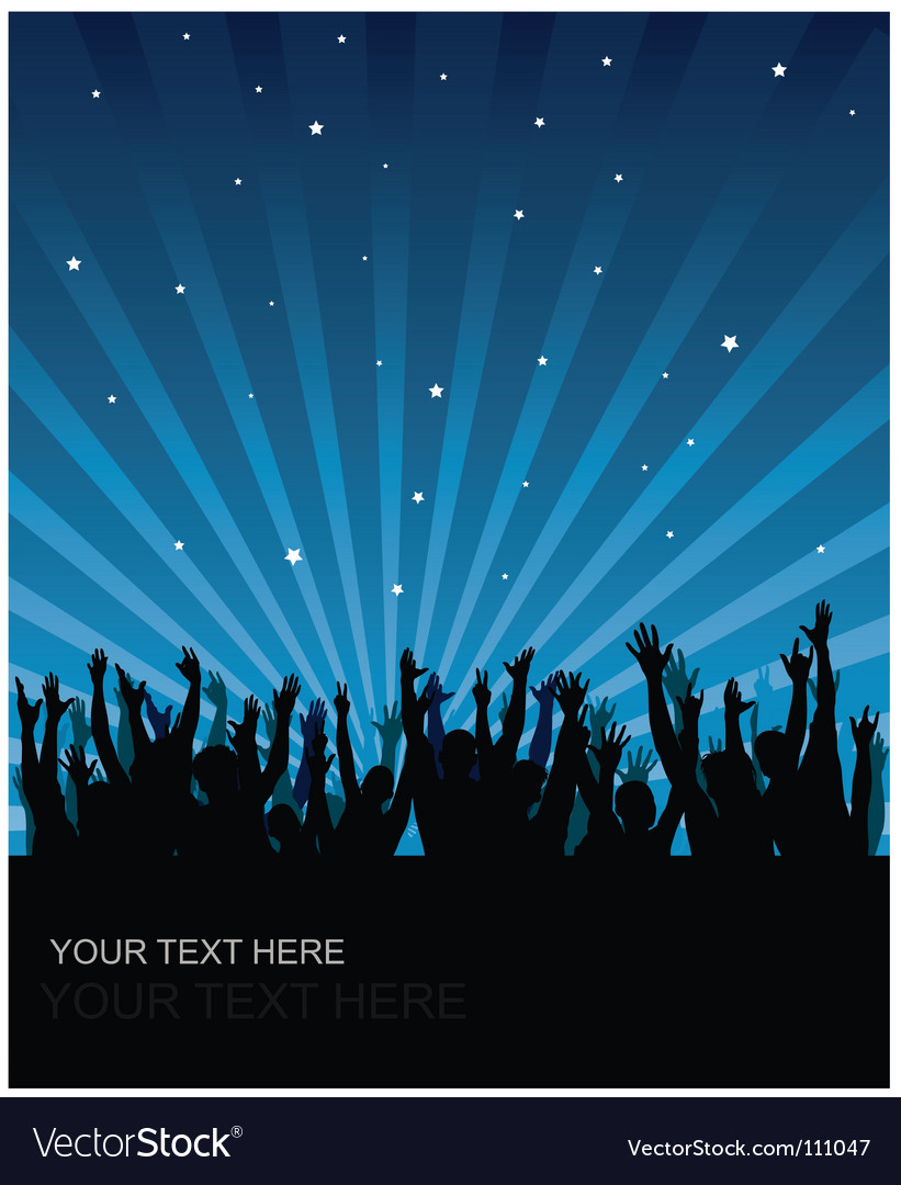 Party Audience Background Royalty Vector Image
