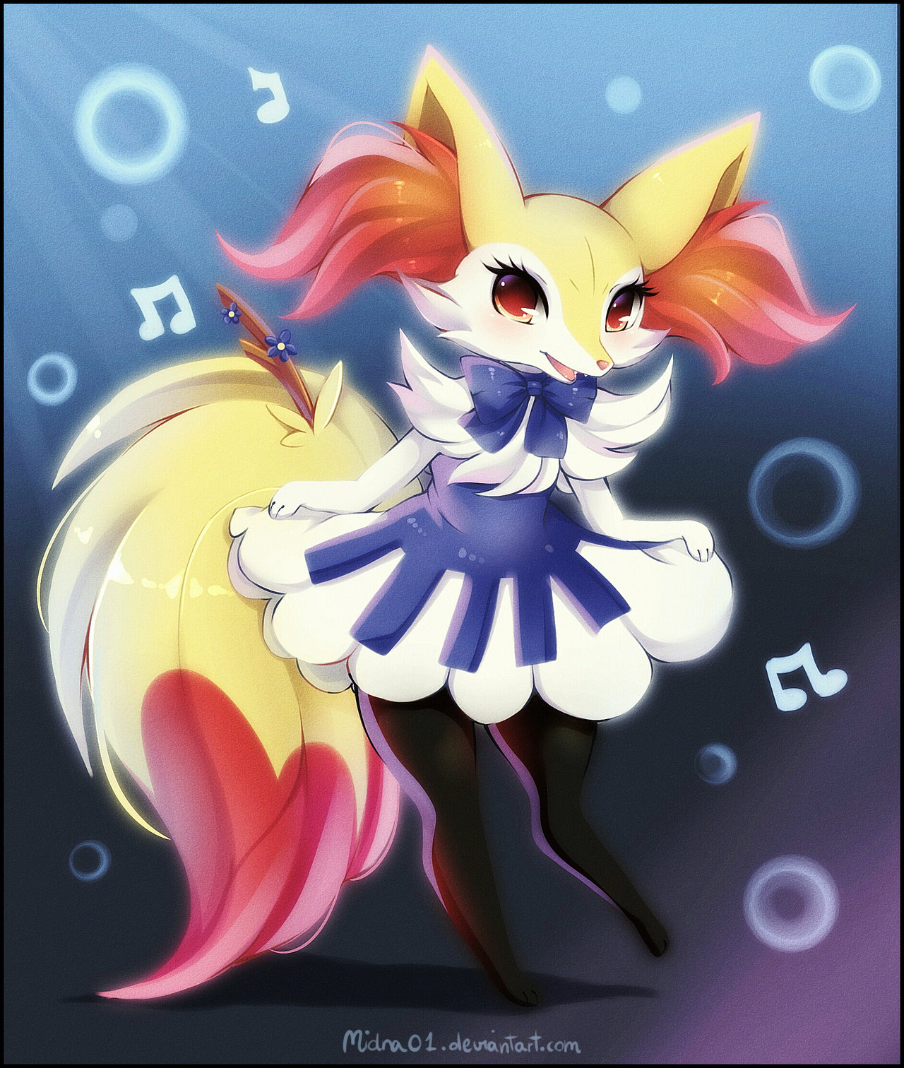 Piano Braixen By Midna01