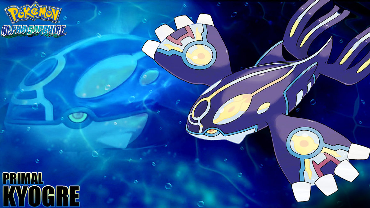Alpha Sapphire Primal Kyogre Wallpaper By Piplupwater