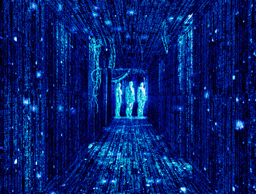 blue matrix wallpaper   weddingdressincom