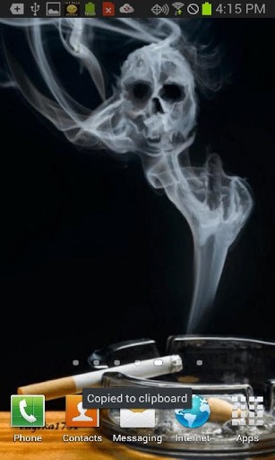 Smoke Skull Live Wallpaper You Control In Any Direction As
