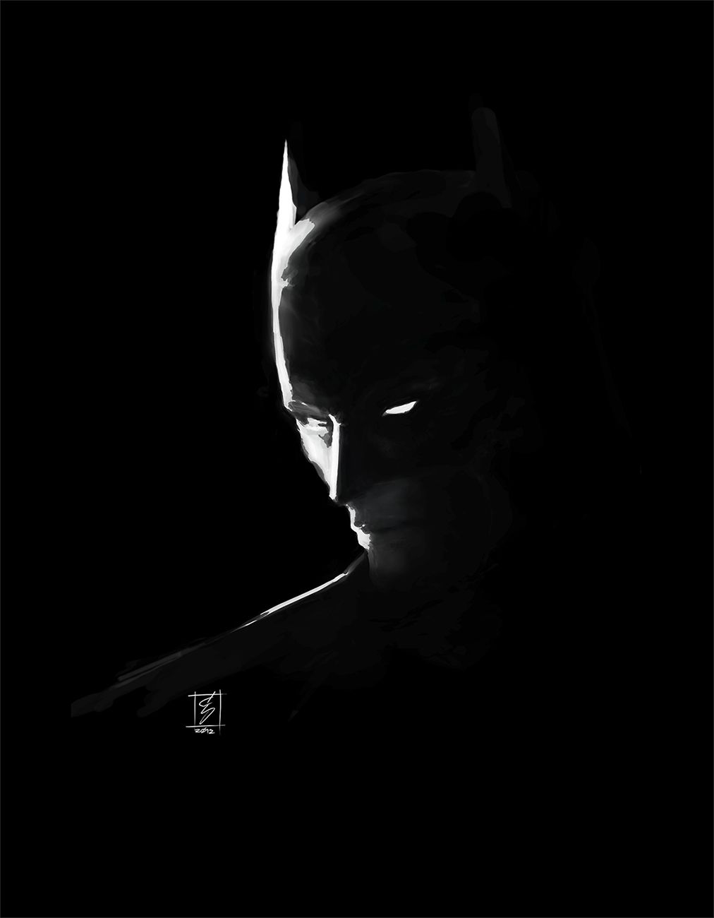 Batman Logo Wallpaper For Black