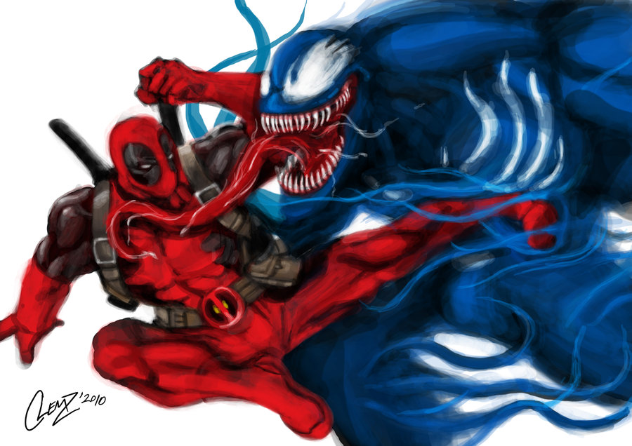 Deadpool Vs Venom By Clemz