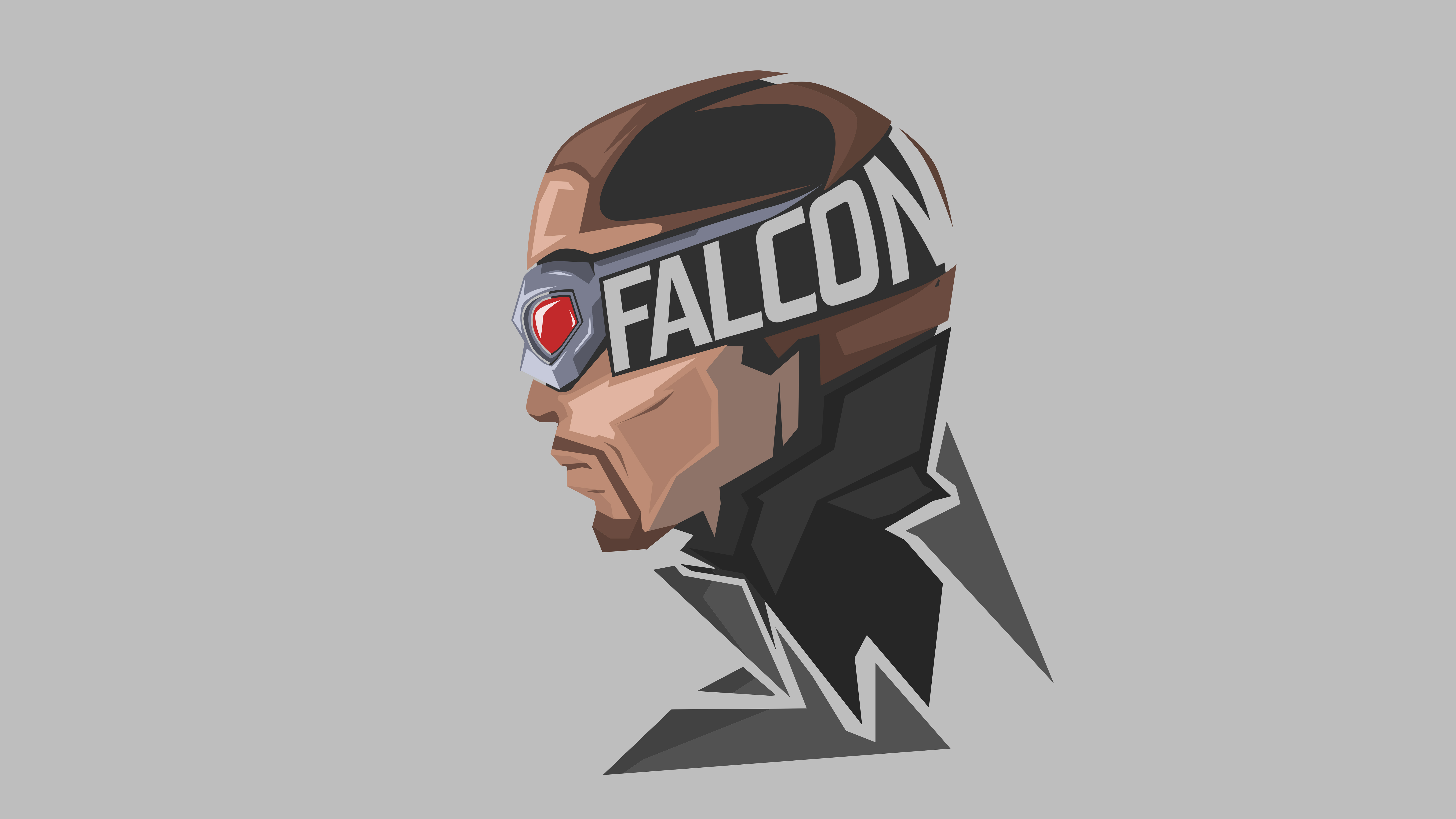 Falcon Marvel Superhero Minimal 4k 8k Wallpaper HD