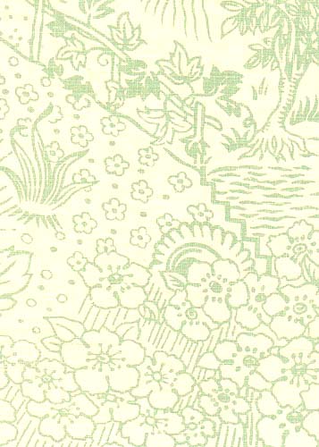 Collection Toile Pattern Style No Color Green Content