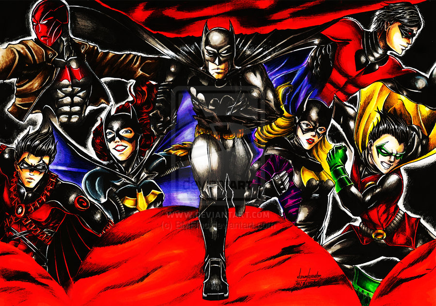 Bat Family Wallpaper The Coloured By