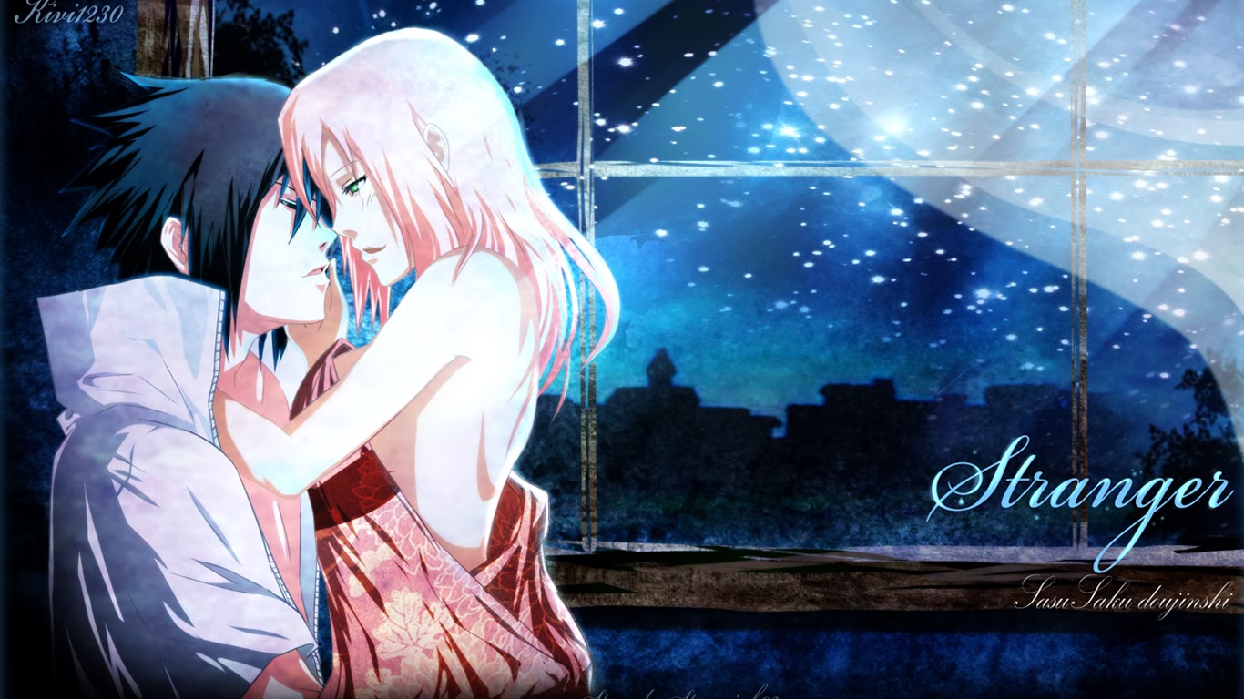 Sweet Couple Sasuke Uchiha Sakura HD Anime Wallpaper 3p
