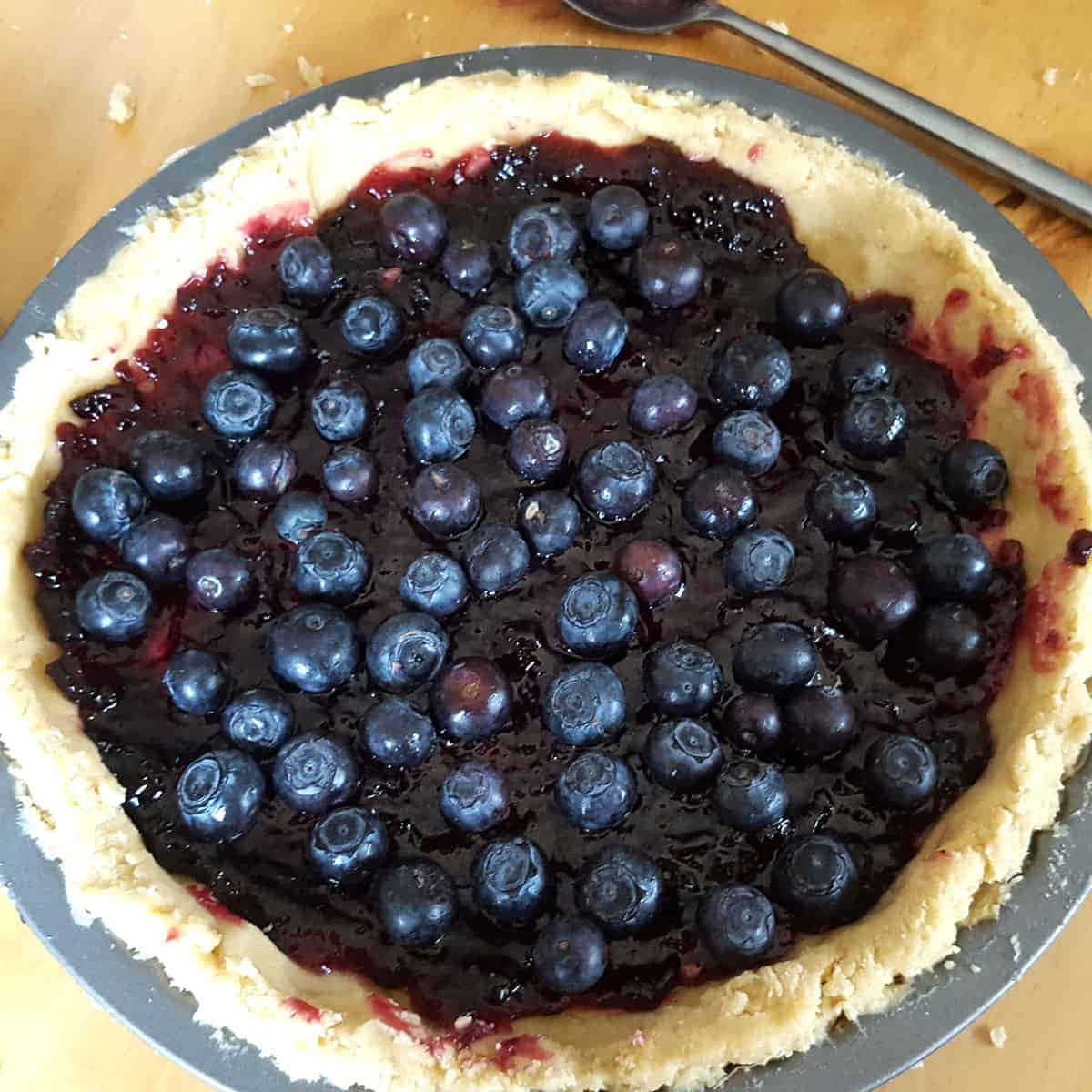 Blueberries Tart Wallpaper