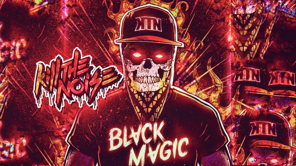 Kill the Noise Skull dark horror hip hop rap eyes demon art album