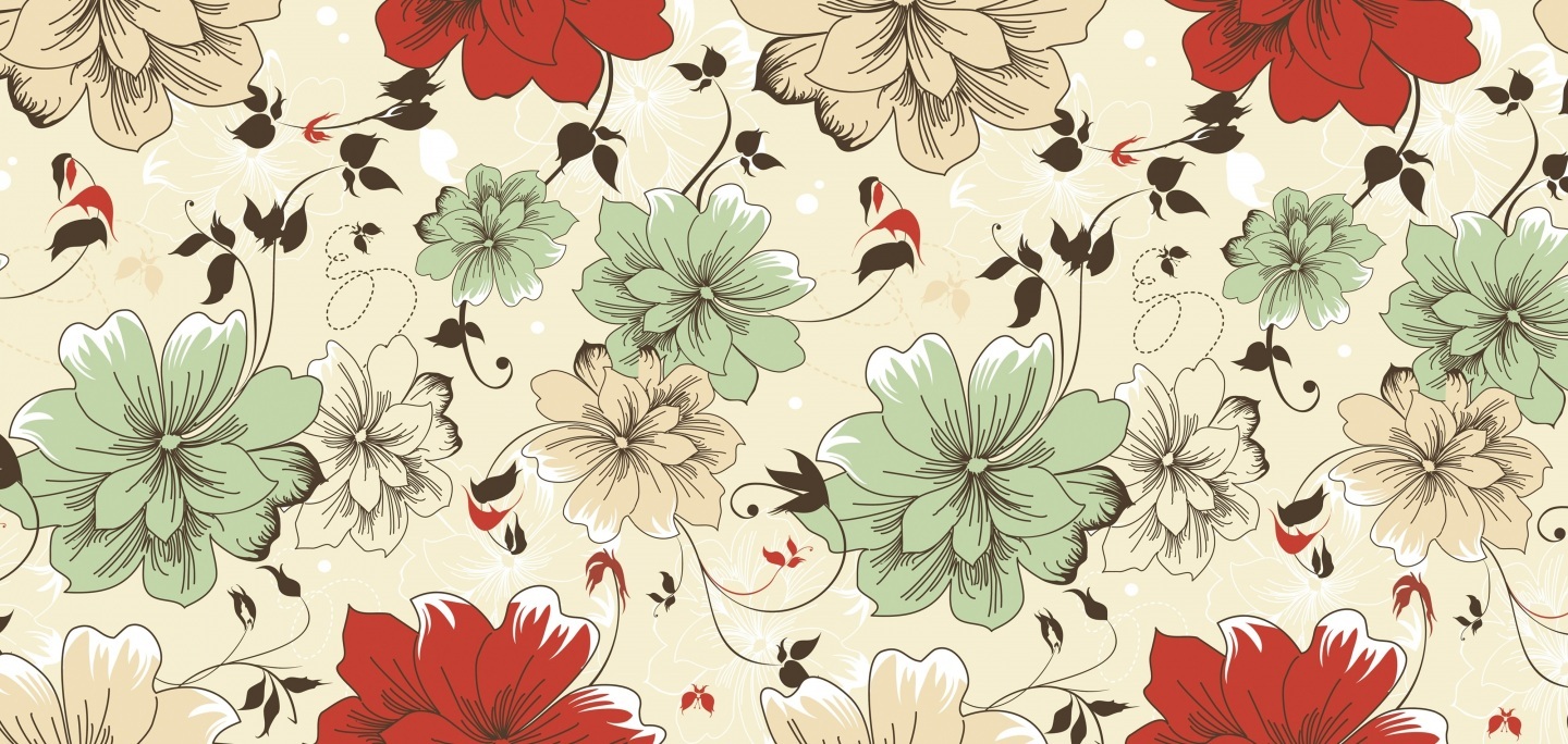 Flower Pattern Desktop Wallpaper Home Decor Spanish Style
