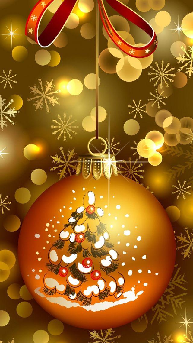 CHRISTMAS TREE ORNAMENT IPHONE WALLPAPER BACKGROUND Merry