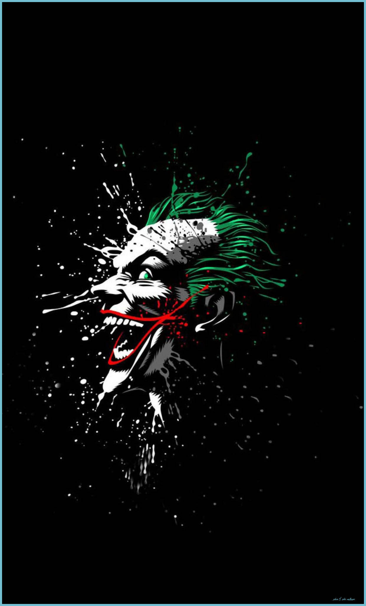 3d Joker iPhone Painting Streaks Wallpaper