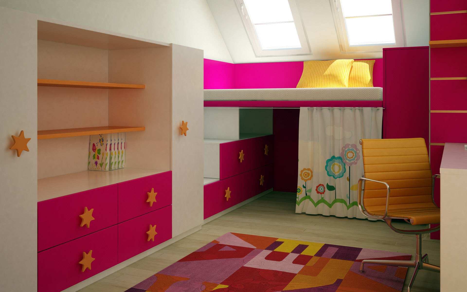 Pink Kids Room Interior Design Ideas19 HD Wallpaper Background