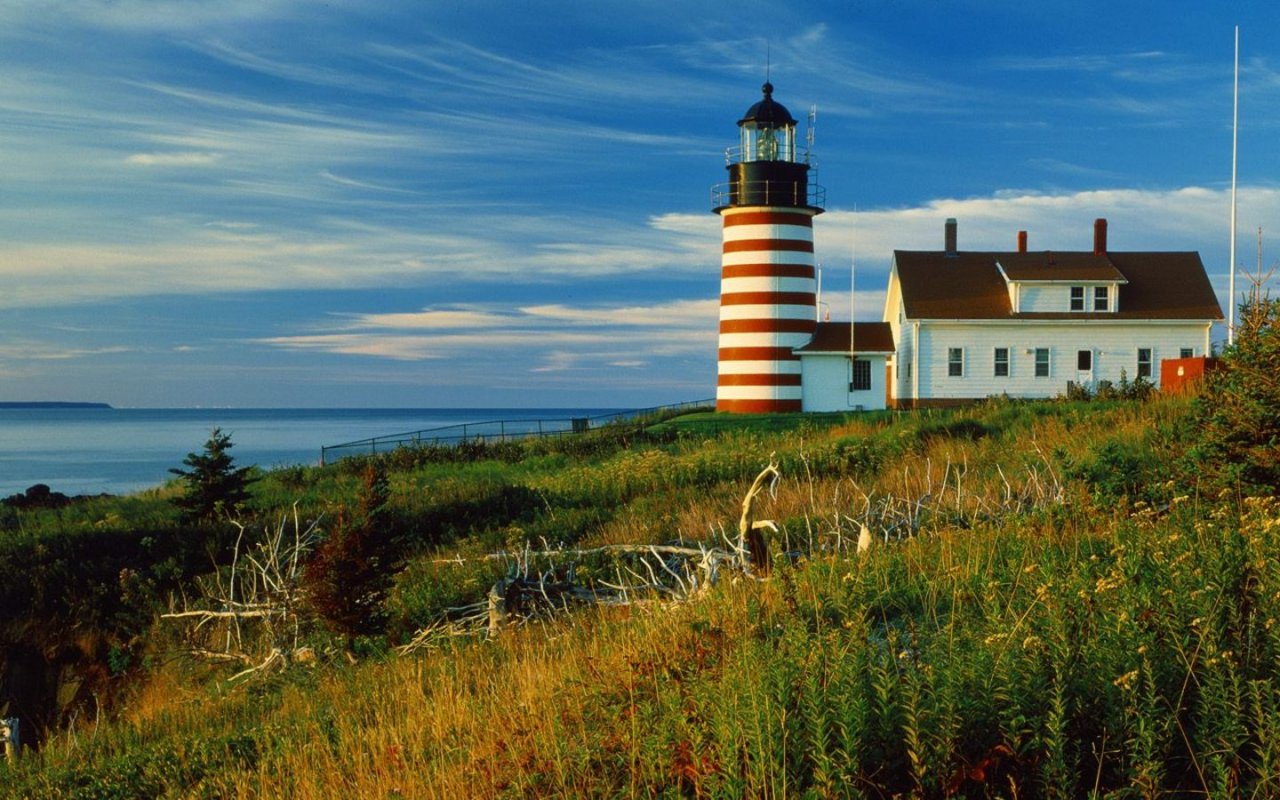 Head Lighthouse Lubec Maine HD Wallpaper Widescreen