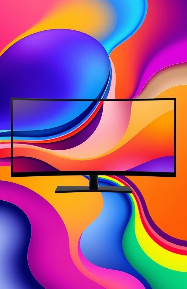 Abstract Dual Monitor Wallpaper