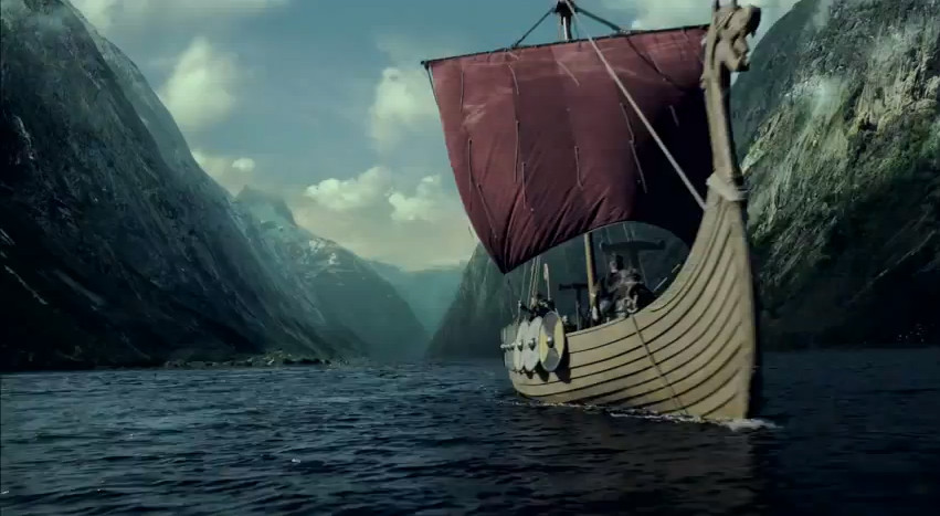 Viking longboat in Vikings on History Channel