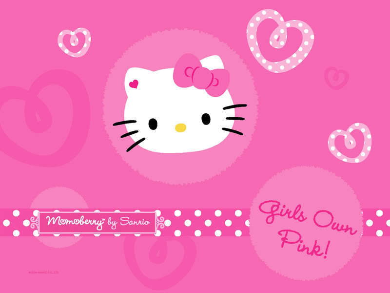 Hello Kitty Wallpaper In Blue Style Spring