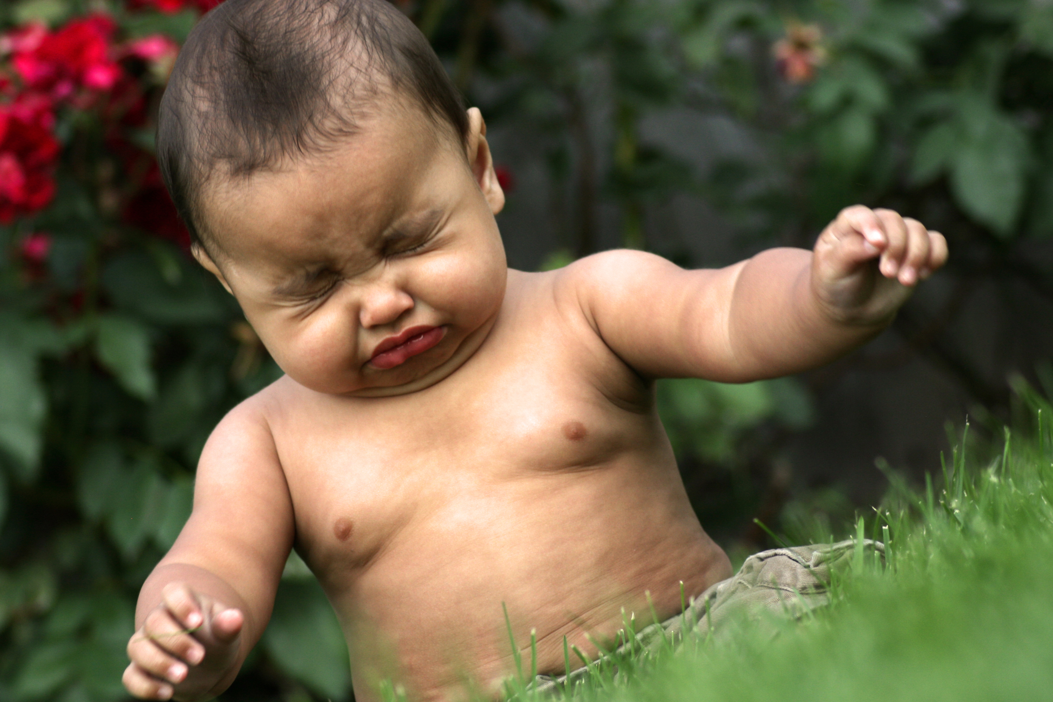 Desktop Background Baby Sneezing