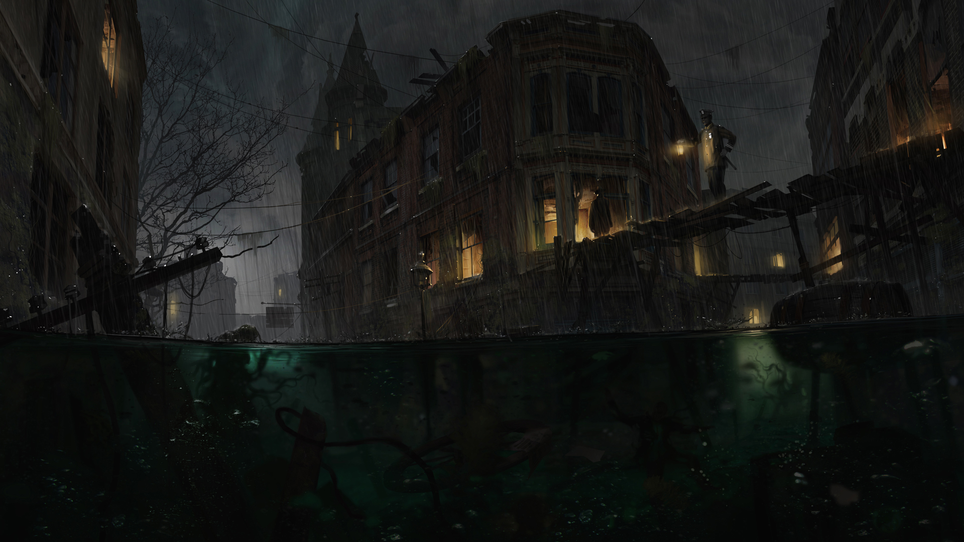 Flooded City Wallpaper From The Sinking Gamepressure