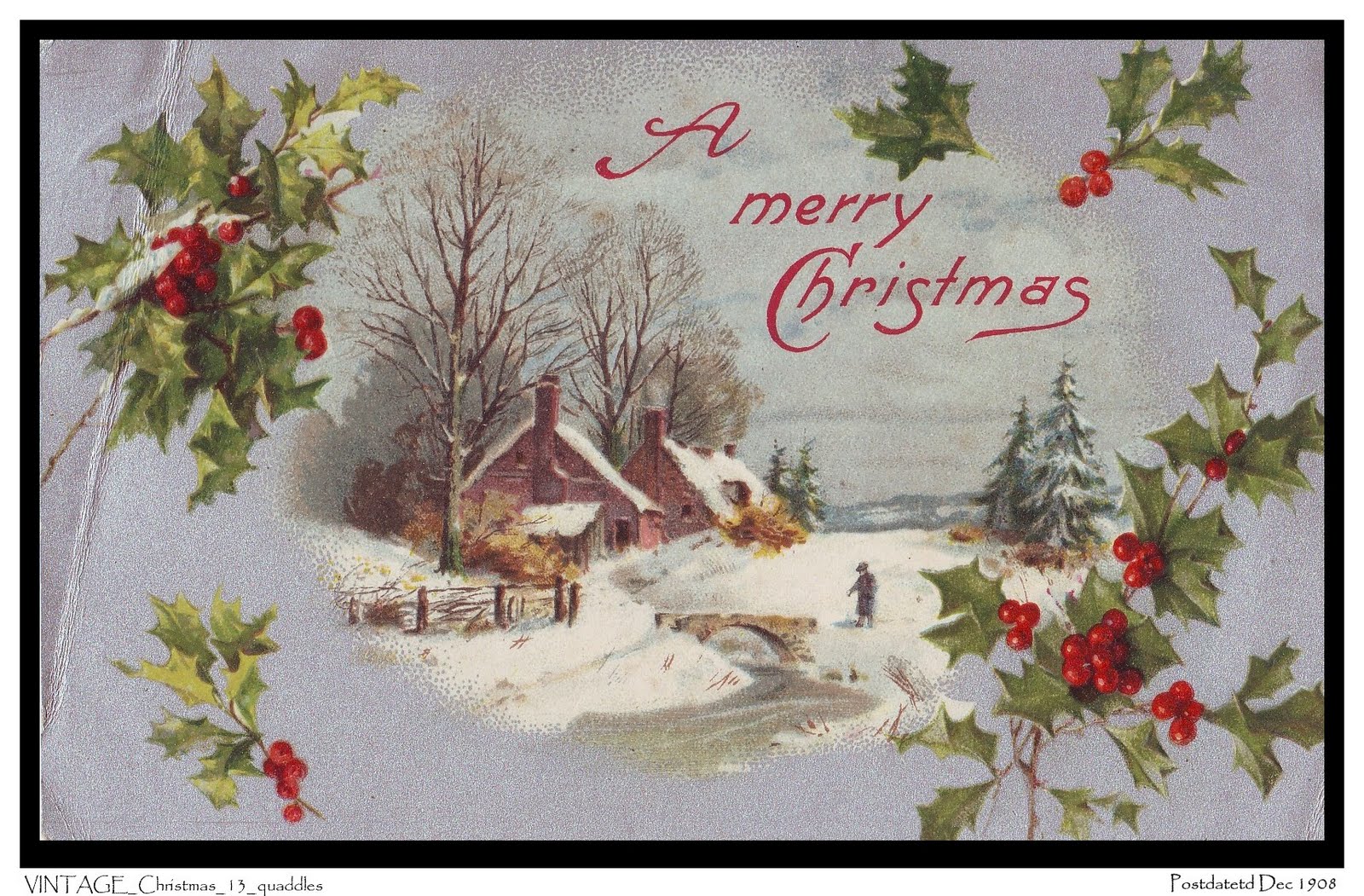 Vintage Christmas Desktop Wallpaper Top