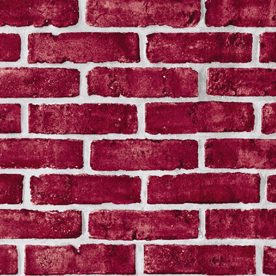 Self Adhesive Wallpaper Brick Violet Red